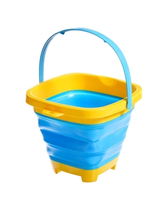 Ведро складное для песочницы, цвет желтый Nobrand