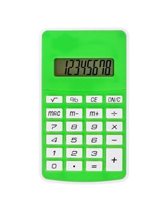 Калькулятор карманный, 08-разрядный 5828, корпус зеленый Nobrand