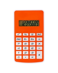 Калькулятор карманный, 08-разрядный, 5828 корпус, оранжевый Nobrand