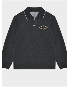 Толстовка-поло с лого Brunello cucinelli