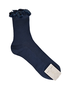 Темно-синие носки с оборкой в тон Story loris