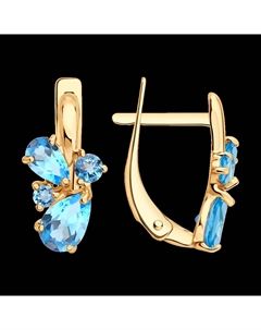 Серьги из золота с топазами Sokolov