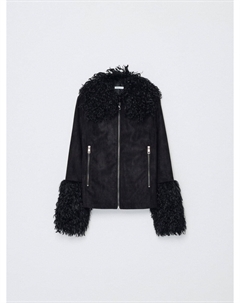 Куртка из искусственной замши с мехом для девочек Sela