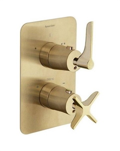 Смеситель для душа Adagio 918722SOC с термостатом Золото брашированное Ramonsoler