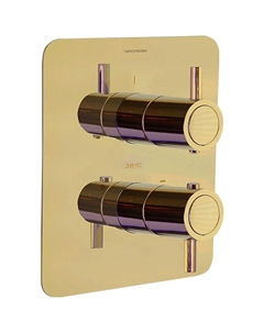 Смеситель для душа Odisea 398722SOC с термостатом Золото брашированное Ramonsoler