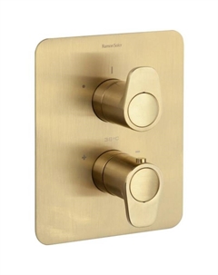 Смеситель для душа Alexia 368712SOC с термостатом Золото брашированное Ramonsoler