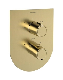 Смеситель для душа Tzar 348712SOC с термостатом Золото брашированное Ramonsoler