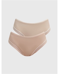 Трусы-слипы - 2 шт. полупрозрачные с оборками Твое