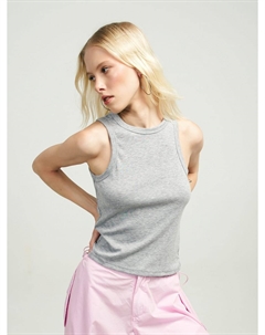 Летний однотонный топ на широких лямках Твое