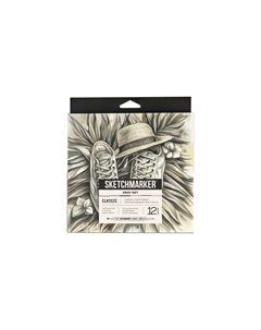 Набор маркеров "Classic Gray Set" 12 цветов в картонной упаковке Sketchmarker