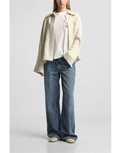 Футболка из смесового хлопка Comma,