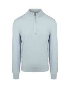 Пуловер с воротником на молнии Boss