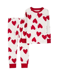 Пижама хлопковая с принтом Сердечки Carter`s