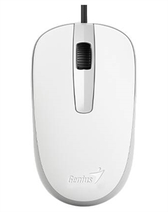 Мышь проводная DX-120 Elegant White USB, оптическая светодиодная, USB, белый Genius