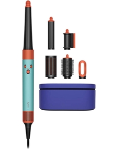 Стайлер Airwrap HS08 Complete Long для прямых и вьющихся волос, голубой+оранжевый Dyson