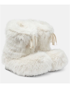 Зимние ботинки alaska из искусственного меха, белый Balenciaga