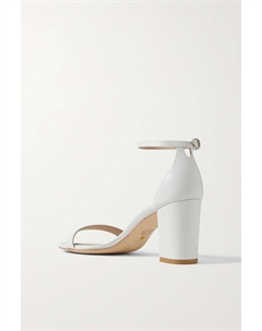 Кожаные сандалии NudistCurve, белый Stuart weitzman