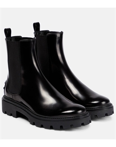 Ботинки челси из лакированной кожи, черный Tod's