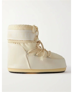 Зимние ботинки Icon Low из искусственной кожи, кремовый Moon boot