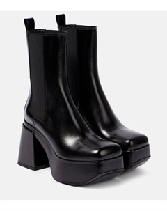 Кожаные ботинки челси на платформе, черный Dorothee schumacher