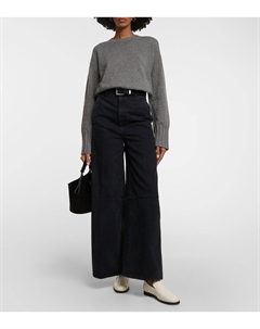 Кожаные лоферы alessio, белый Khaite