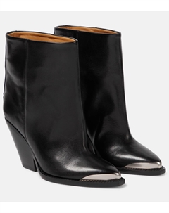 Кожаные ботильоны ladel, черный Isabel marant