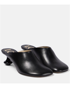 Мюли из кожи Toy, черный Loewe