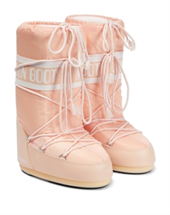 Зимние ботинки icon до колена, розовый Moon boot