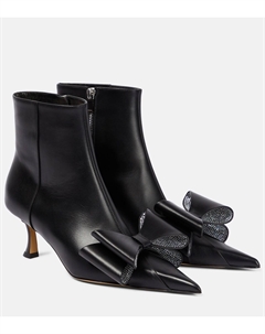 Кожаные ботильоны le cadeau, черный Mach & mach