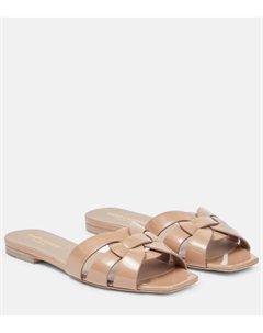 Кожаные сандалии Tribute Nu Pieds 05, розовый Saint laurent