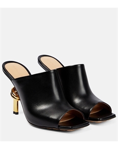 Кожаные мюли с узлом, черный Bottega veneta