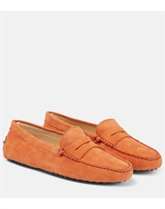 Мокасины Gommino из кожи, оранжевый Tod's