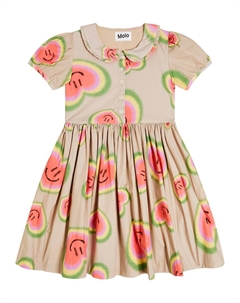 Поплиновое платье из кади с принтом, бежевый Molo