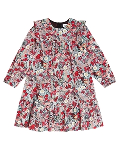 Хлопковое платье с цветочным принтом, фиолетовый Tartine et chocolat