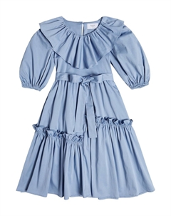 Платье из смесового хлопка с цветочным принтом, разноцветный Paade mode