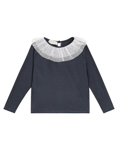 Топ Saladeta с отделкой из тюля, синий Suncracy