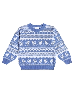 Свитер из смесовой шерсти, синий Paade mode