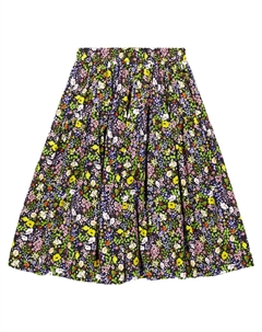 Юбка из хлопка с цветочным принтом, разноцветный Paade mode