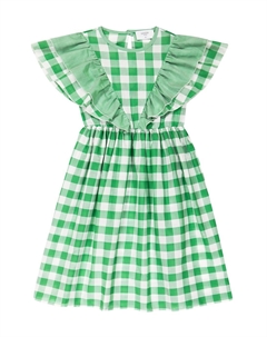 Хлопковое платье в клетку, разноцветный Paade mode