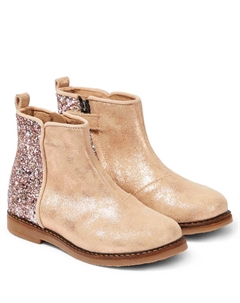 Замшевые ботильоны Trip Back, бежевый Pom d'api