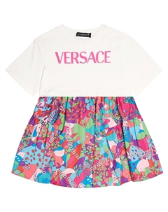 Цветочное летнее платье, белый Versace