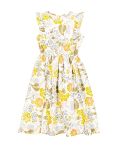 Платье Gianni из льна и хлопка с цветочным принтом, разноцветный The new society