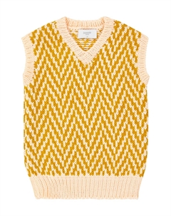 Жилет-свитер lugano из смесовой шерсти, мультиколор Paade mode