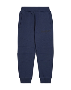 Спортивные брюки из хлопкового джерси с логотипом Kids, синий Balmain