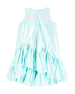 Платье с рюшами и эффектом металлик, синий Caroline bosmans