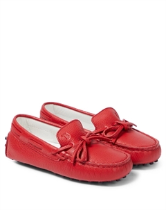 Кожаные лоферы gommino Junior, красный Tod's