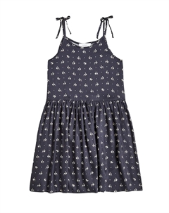 Платье с воротником халтер и цветочным принтом, черный Paade mode