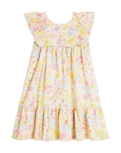 Хлопковое платье с цветочным принтом, мультиколор Tartine et chocolat
