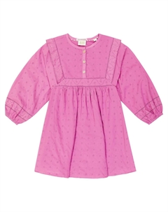 Платье из хлопка с вышивкой, фиолетовый Scotch & soda kids