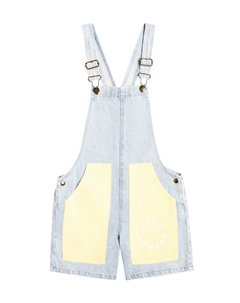 Круглый джинсовый комбинезон, синий Bobo choses